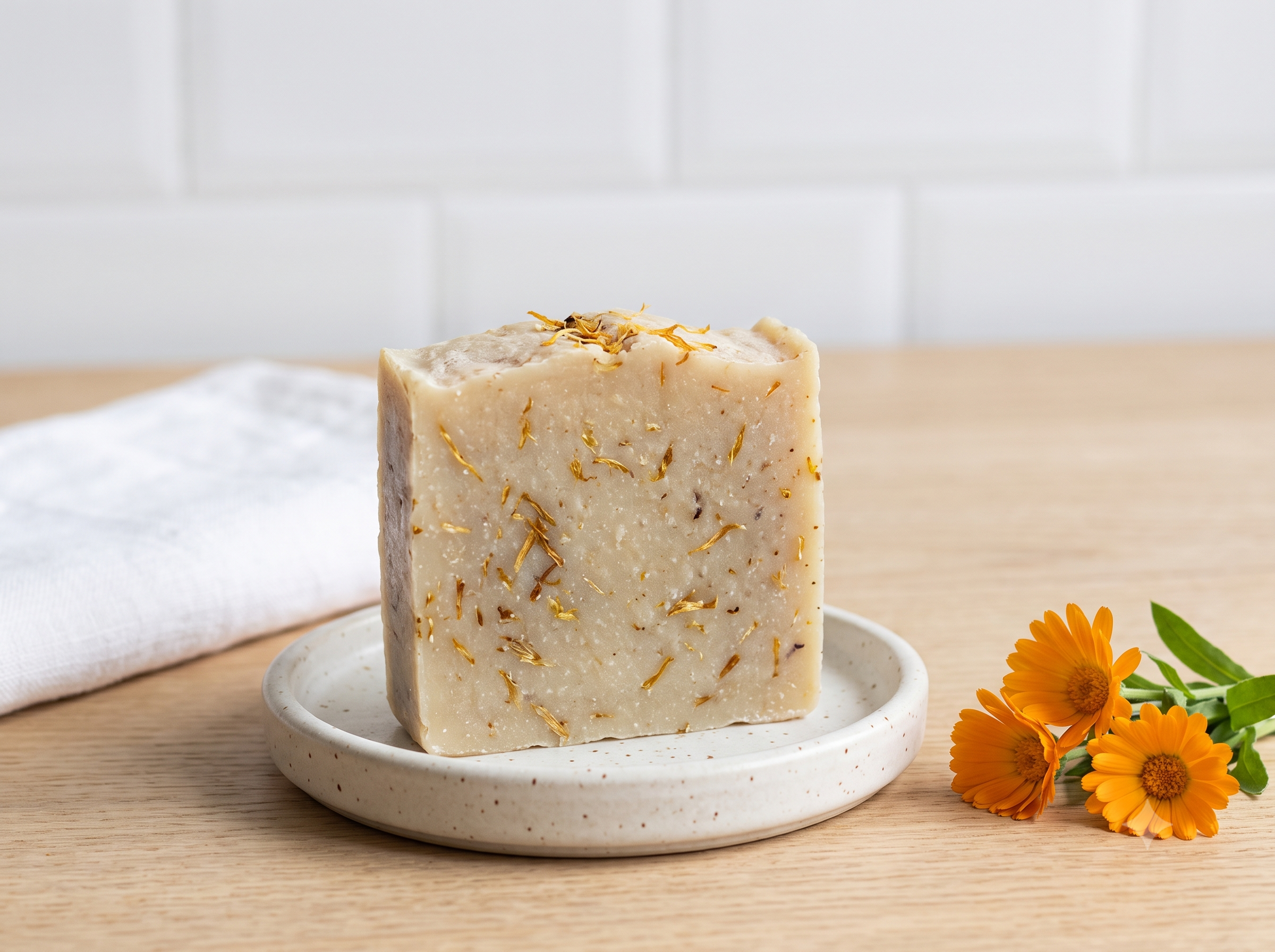 Jabón Antiacné con Caléndula, Azufre y Glicerina